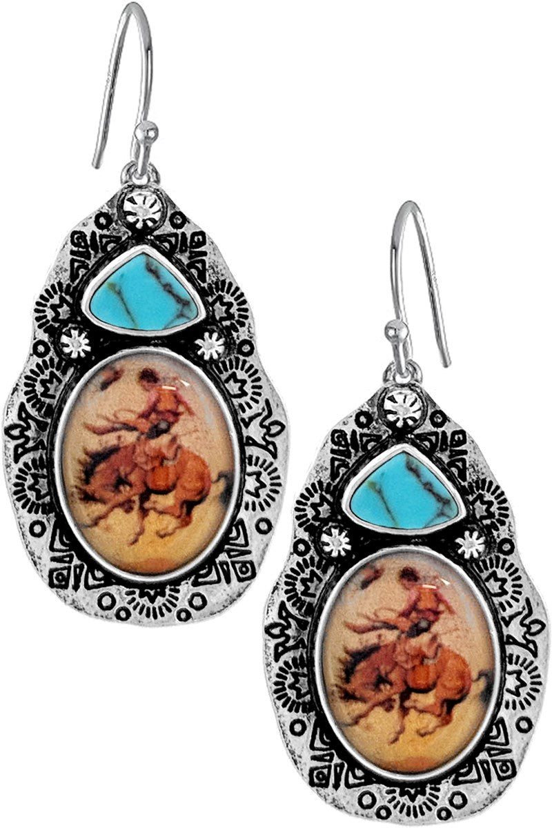 Rodeo Cowboy Earrings