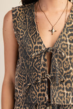 Load image into Gallery viewer, Leopard Print Tie Front Vest
