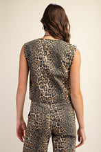 Load image into Gallery viewer, Leopard Print Tie Front Vest
