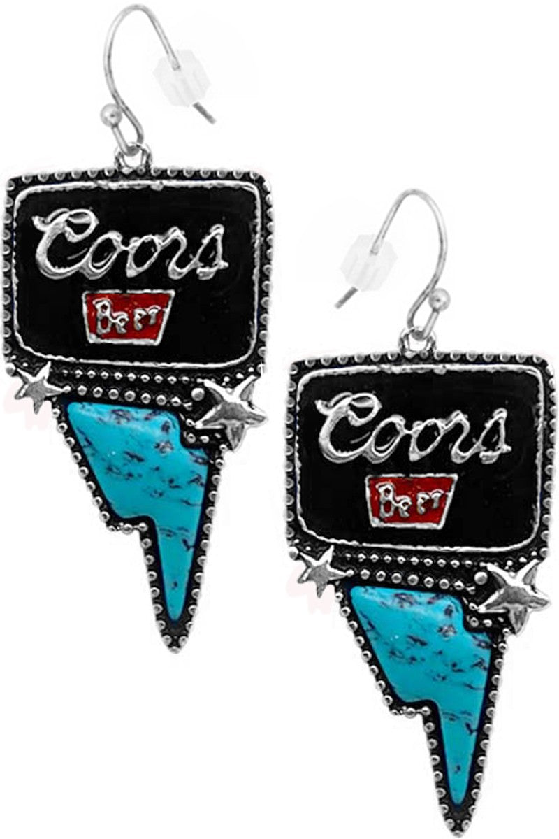 Coors Thunderbolt Earrings