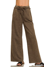 Load image into Gallery viewer, Acid Wash Fleece Palazzo Pant (14 Colors)
