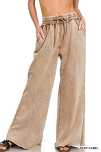 Load image into Gallery viewer, Acid Wash Fleece Palazzo Pant (6 Colors)
