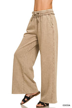 Load image into Gallery viewer, Acid Wash Fleece Palazzo Pant (14 Colors)
