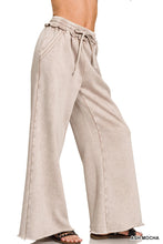 Load image into Gallery viewer, Acid Wash Fleece Palazzo Pant (6 Colors)
