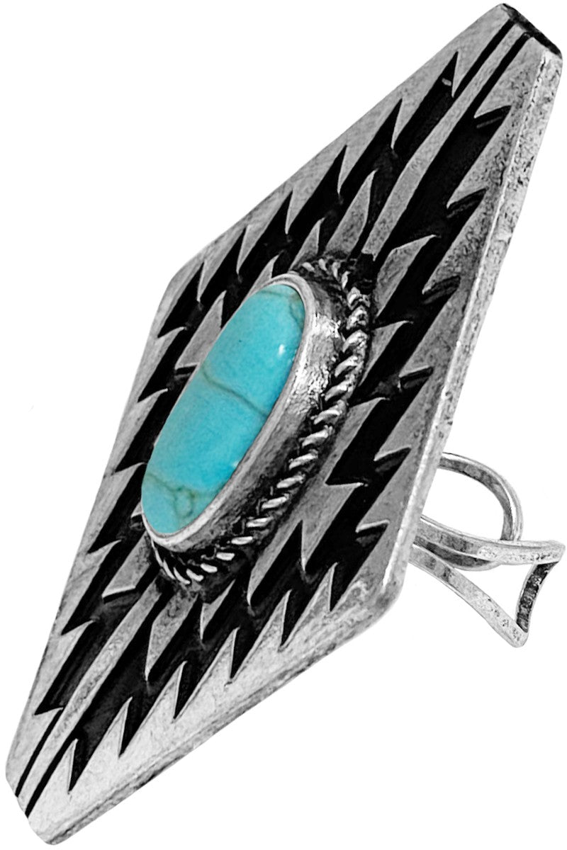 Aztec Gemstone Ring