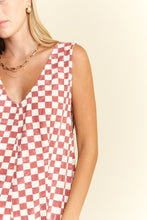 Load image into Gallery viewer, Checker Print Romper
