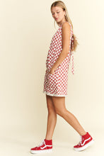 Load image into Gallery viewer, Checker Print Romper
