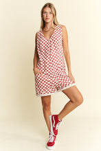 Load image into Gallery viewer, Checker Print Romper
