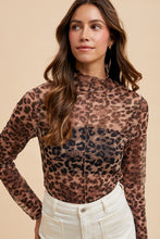 Load image into Gallery viewer, Leopard Mesh Top
