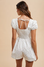 Load image into Gallery viewer, Ditsy Puff Sleeve Romper
