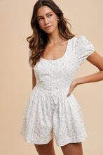 Load image into Gallery viewer, Ditsy Puff Sleeve Romper
