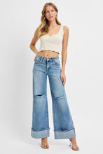 Load image into Gallery viewer, Mid Rise Wide Cuffed Jeans

