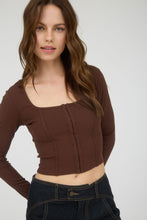 Load image into Gallery viewer, Front Eye Hook Crop Top (2 Colors)
