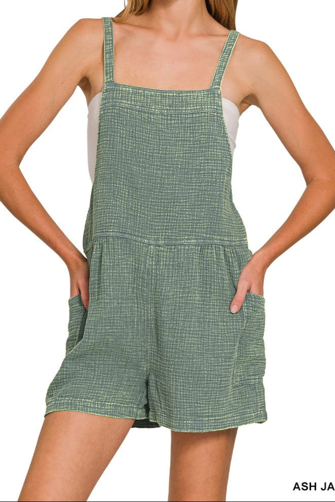 Guaze Tie-Back Romper (More Colors)
