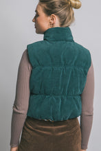 Load image into Gallery viewer, Reversible Corduroy Puffer Vest
