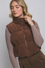Load image into Gallery viewer, Reversible Corduroy Puffer Vest

