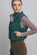 Load image into Gallery viewer, Reversible Corduroy Puffer Vest
