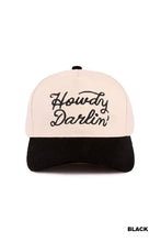 Load image into Gallery viewer, Howdy Darlin Canvas Cap (3 Colors)

