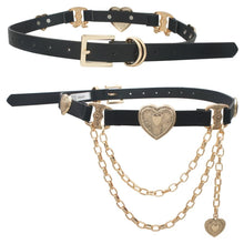 Load image into Gallery viewer, Heart Concho Chain Belt (More Colors)
