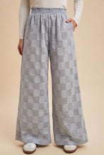 Load image into Gallery viewer, Checker Wide Palazzo Pants
