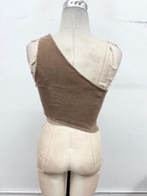 Load image into Gallery viewer, Asymmetrical Denim Corset Top (2 Colors)
