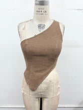Load image into Gallery viewer, Asymmetrical Denim Corset Top (2 Colors)
