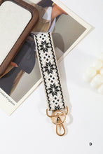 Load image into Gallery viewer, Jacquard Weave Wristlet Keychain
