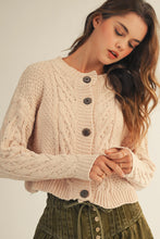 Load image into Gallery viewer, Ribbed Knit Cropped Cardigan (2 Colors)
