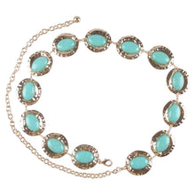 Load image into Gallery viewer, Oval Turquoise Stone Belt (2 Colors)
