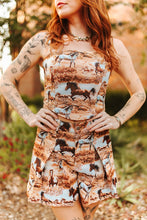 Load image into Gallery viewer, Jacquard Horse Corset Top
