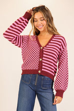 Load image into Gallery viewer, Dual Print Knit Cardigan (2 Colors)
