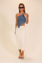 Load image into Gallery viewer, Asymmetrical Denim Corset Top (2 Colors)
