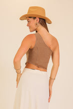 Load image into Gallery viewer, Asymmetrical Denim Corset Top (2 Colors)
