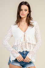 Load image into Gallery viewer, Bell Sleeve Lace Top
