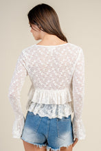 Load image into Gallery viewer, Bell Sleeve Lace Top
