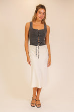 Load image into Gallery viewer, Corset Denim Top (2 Colors)
