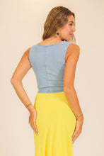 Load image into Gallery viewer, Corset Denim Top (2 Colors)
