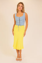 Load image into Gallery viewer, Corset Denim Top (2 Colors)
