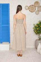 Load image into Gallery viewer, Corset Gingham Midi Dress
