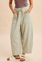 Load image into Gallery viewer, Gingham Barrel Pants (4 Colors)
