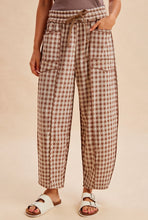 Load image into Gallery viewer, Gingham Barrel Pants (4 Colors)
