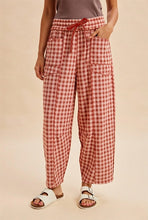 Load image into Gallery viewer, Check Barrel Pants (2 Colors)
