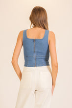 Load image into Gallery viewer, Denim Tank Corset (2 Colors)

