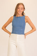 Load image into Gallery viewer, Denim Tank Corset (2 Colors)
