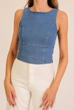 Load image into Gallery viewer, Denim Tank Corset (2 Colors)
