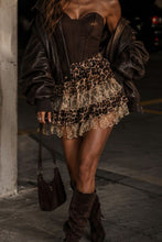 Load image into Gallery viewer, Wild Romance Tiered Mini Skirt
