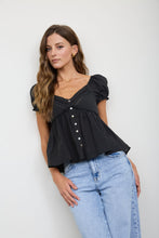 Load image into Gallery viewer, Lace Puff Sleeve Top
