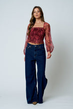 Load image into Gallery viewer, Floral Chiffon Smocked Blouse (2 Colors)
