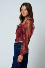 Load image into Gallery viewer, Floral Chiffon Smocked Blouse (2 Colors)

