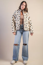 Load image into Gallery viewer, Floral Sherpa Jacket
